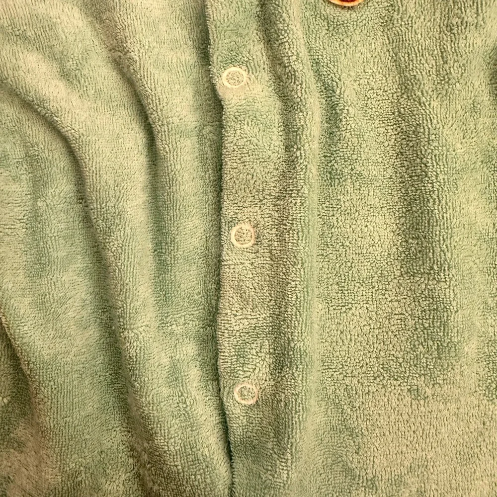 Vintage 80s Disney Winnie the Pooh Terry Cloth Footed Sleeper USA